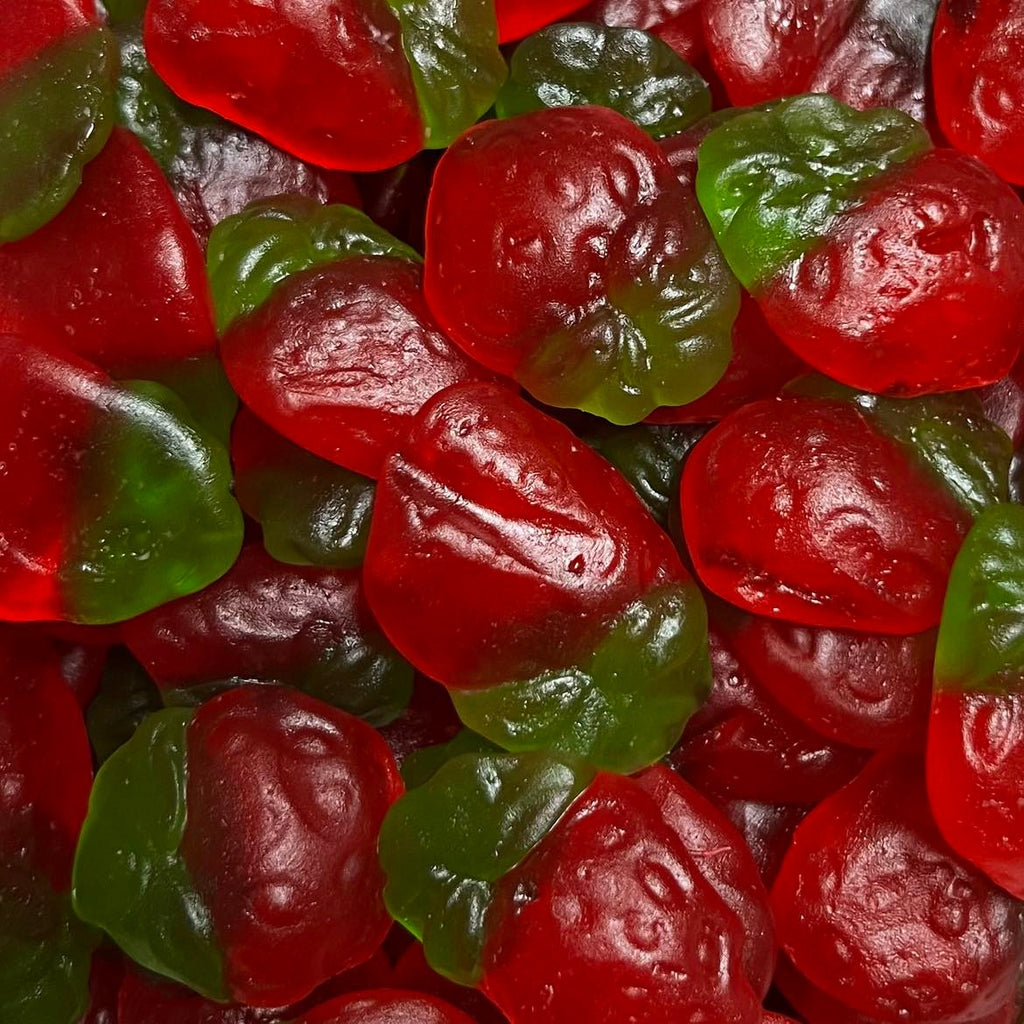 Gummi Strawberries-Manufacturer-Half Nuts