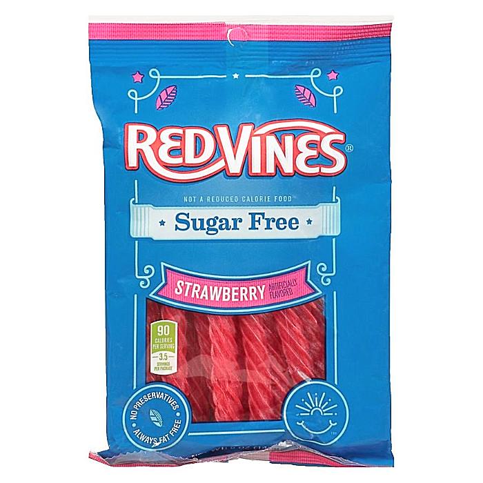 Sugar Free Red Vines - Strawberry-Half Nuts-Half Nuts