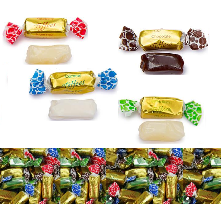 Primrose Sugar Free Assorted Toffees-Half Nuts-Half Nuts