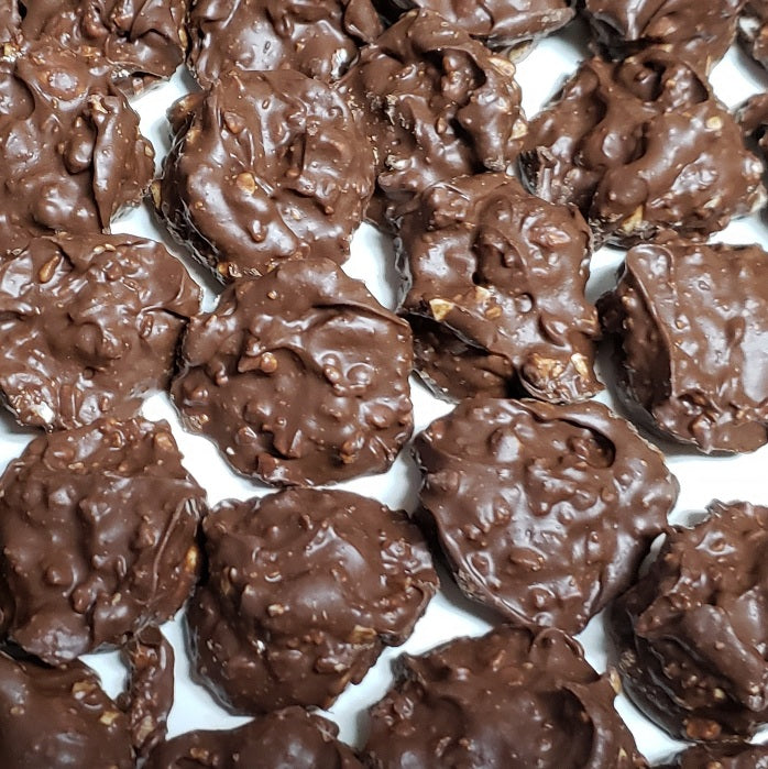 Sugar Free Dark Chocolate Peanut Clusters-Manufacturer-Half Nuts