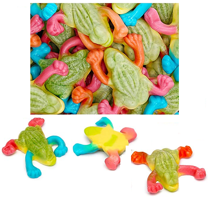 Gummi Tropical Frogs-Candy & Chocolate-Half Nuts-Half Nuts