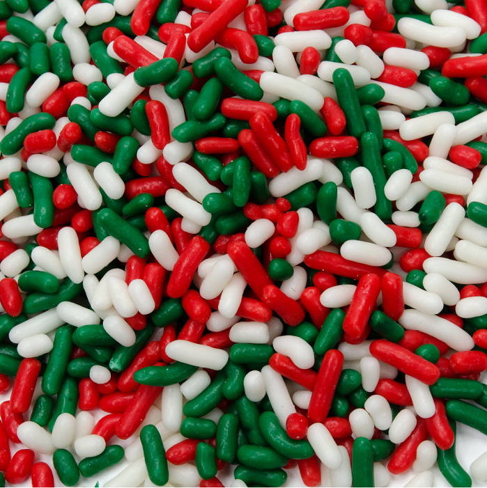Christmas Jimmies/Sprinkles-Half Nuts-Half Nuts